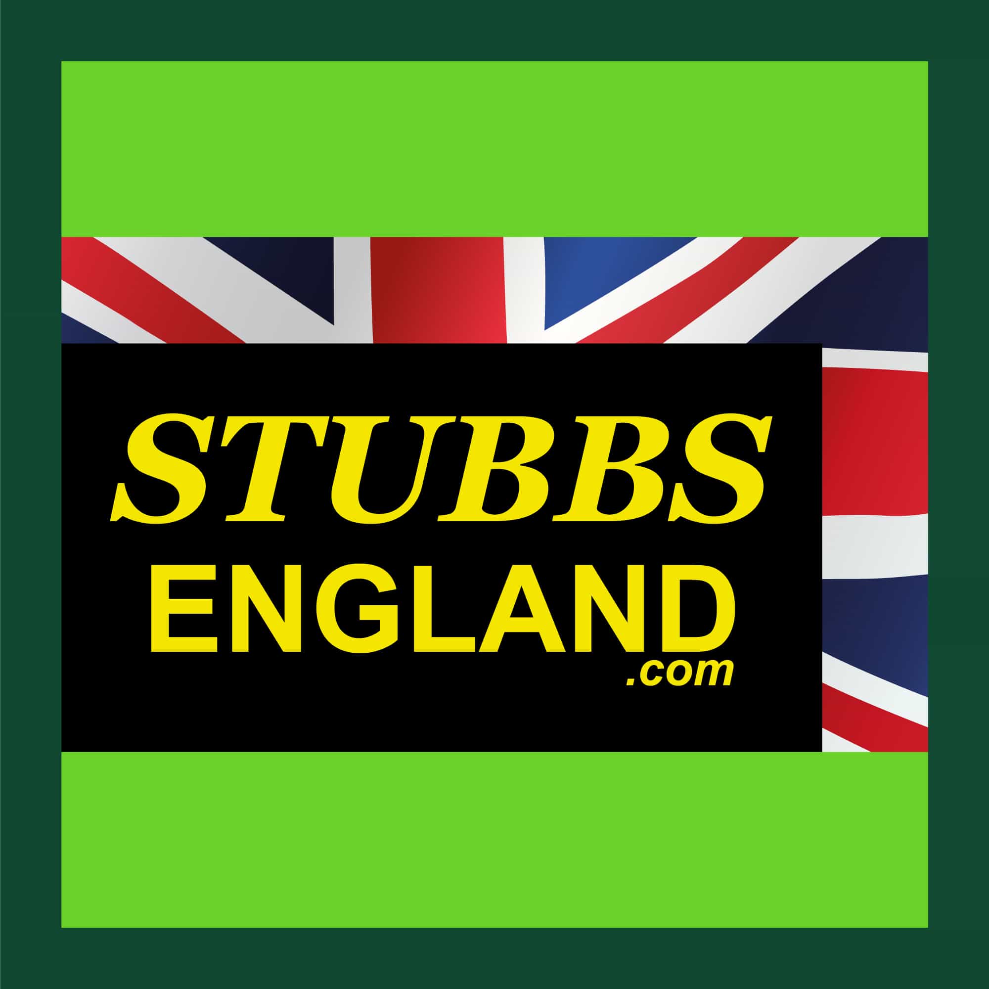 STUBBS ENGLAND SQUARE GREEN LOGO