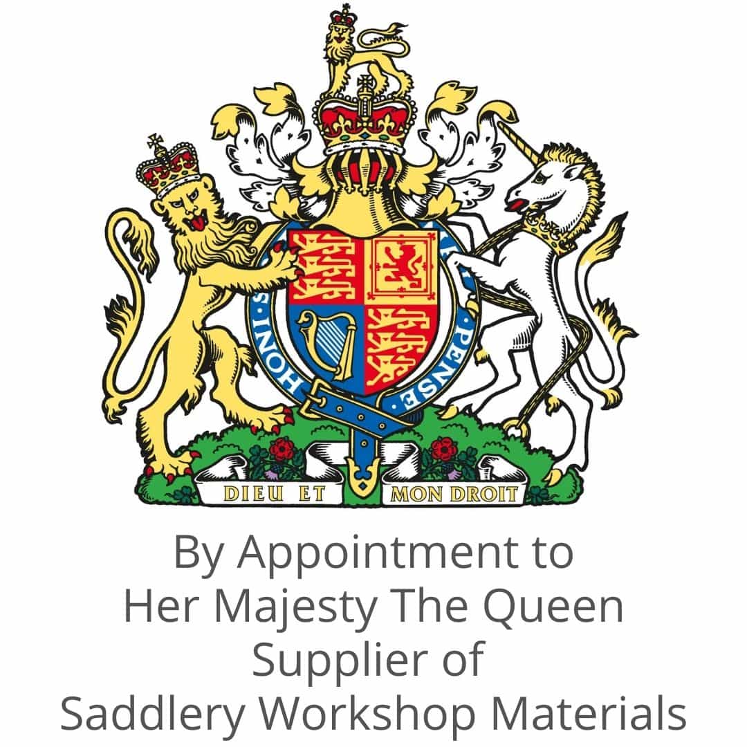 Royal Crest 'By Appointment to Her Majesty The Queen Supplier of Saddlery Workshop Materials'