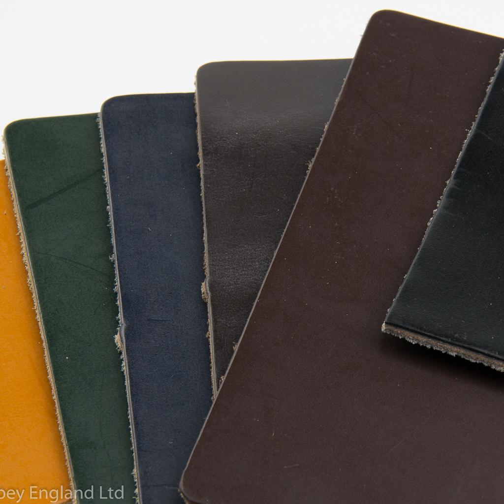 Selection of mini bridle butt leather colours