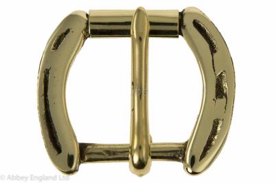 HORSESHOE ROLLER BUCKLE NP BRIGHT  1"  25mm