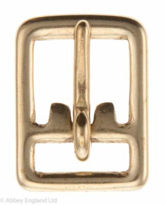 BRIDLE BUCKLE LOOPED BRASS  5/8  16mm