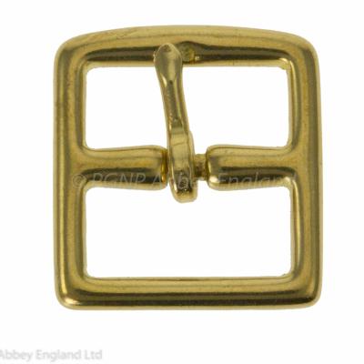 STIRRUP LEATHER BUCKLE NP BRIGHT  3/4"  19mm