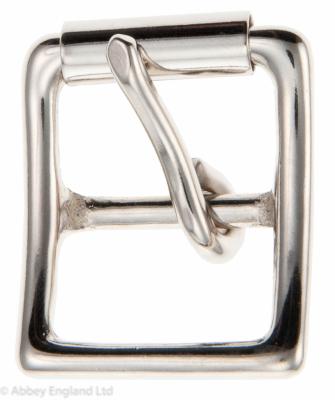 TWO ABBEY ENGLAND NICKEL PLATED 1"-25mm  ROKO BUCKLES 