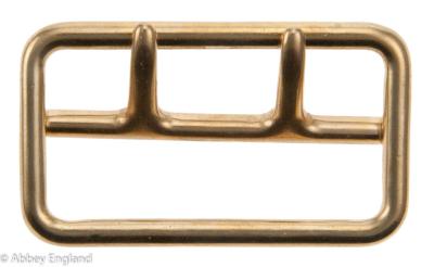S/BROWNE BUCKLE NP/BRASS  21/4"  57mm