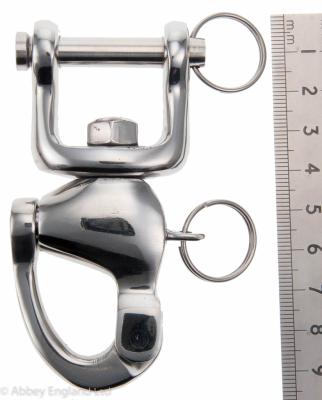 SNAP SHACKLE SMALL NARROW S/S  90mm  x 25mm