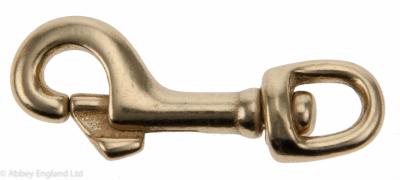 Cast Trigger Hook Round Eye Small Brass