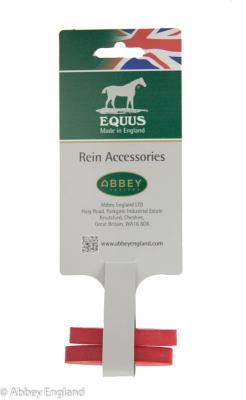 EQUUS REIN STOPS H. PINK / RED