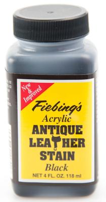 ANTIQUE LEATHER STAIN  118ml  BLACK sale