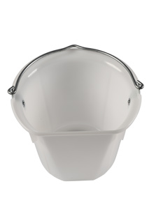 S85 FLAT SIDE HANGING BUCKET 3GALL WHITE 