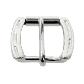 HORSESHOE ROLLER BUCKLE NP BRIGHT  11/4"  32mm