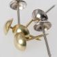 UPHOLSTERY NAIL 1660 19mm  BRASS ON ST 500 BOX
