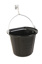 S85A FLAT SIDE HANGING BUCKET 4GALL BLK 